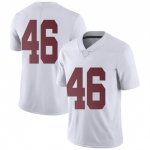 NCAA Men's Alabama Crimson Tide #46 Christian Swann Stitched College Nike Authentic No Name White Football Jersey SH17R60FE